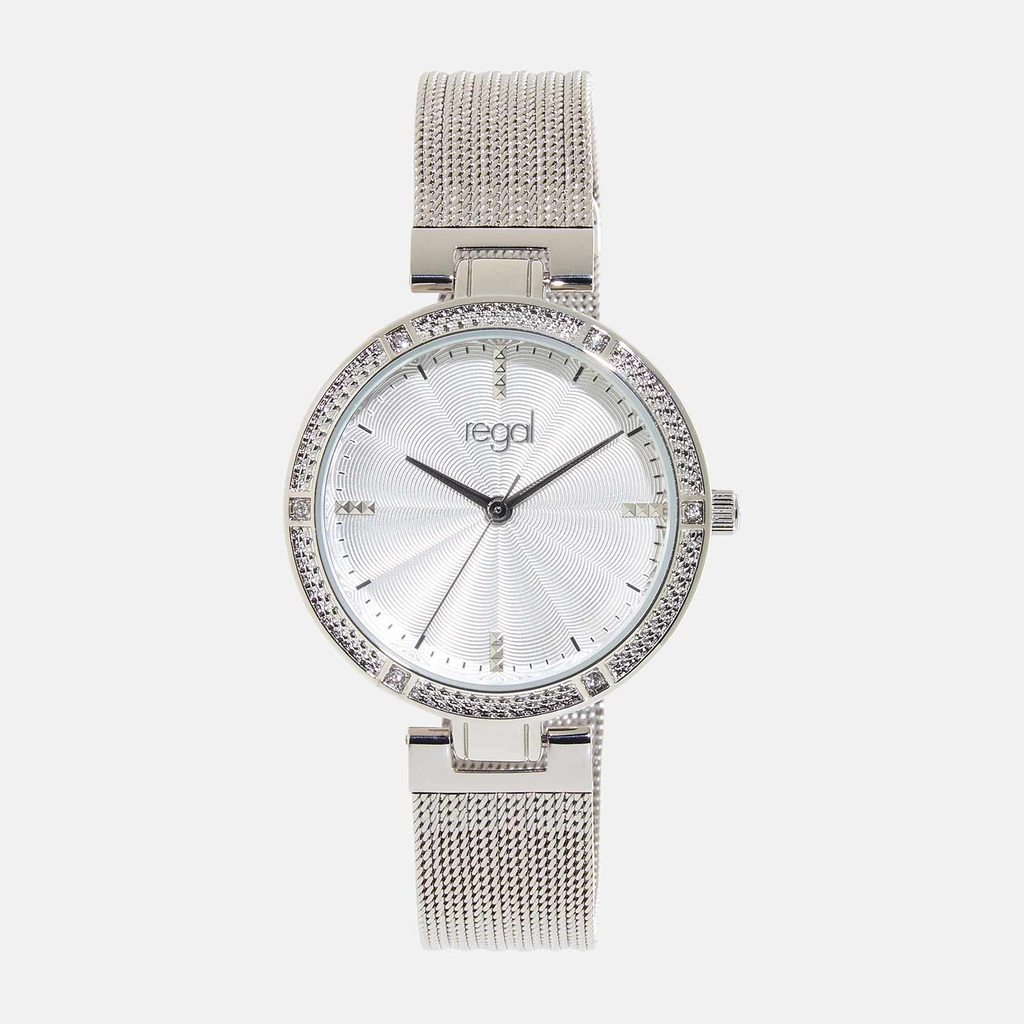 Regal damklocka - metallband silver, 32 mm