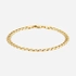 Armband dam 9k guld - pansar, 19 cm