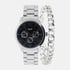 Regal klockset herr - metallband, silver/svart, 41mm