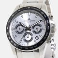 Jacques Lemans Liverpool - klockset herr, stål/vit, 41 mm
