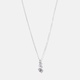 Halsband i äkta silver - hänge med tre Zirkonia, 40+5cm