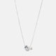 Halsband i äkta silver - Shell pearl & Zirkonia, 40+5cm