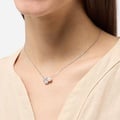 Halsband i äkta silver - Shell pearl & Zirkonia, 40+5cm