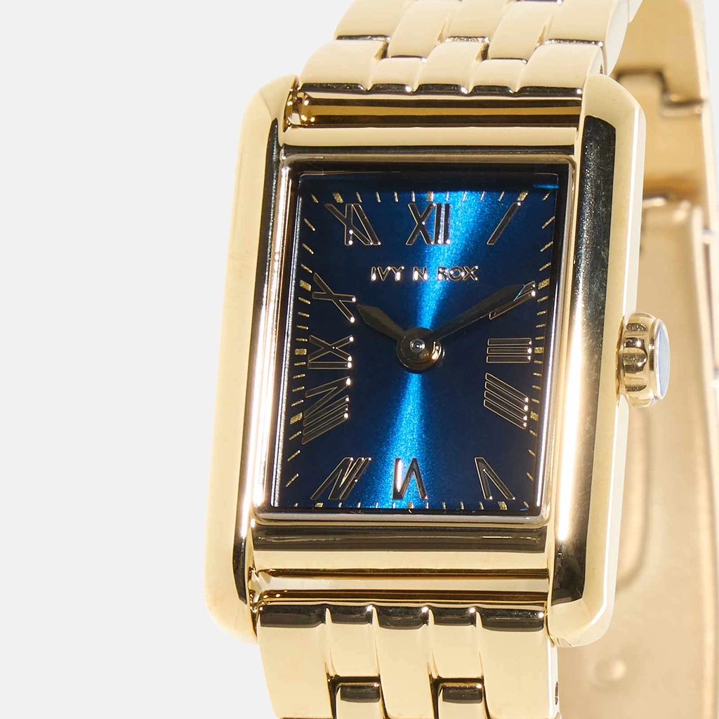 Ivy N Rox Euphoria - rektangulär, guld/blå