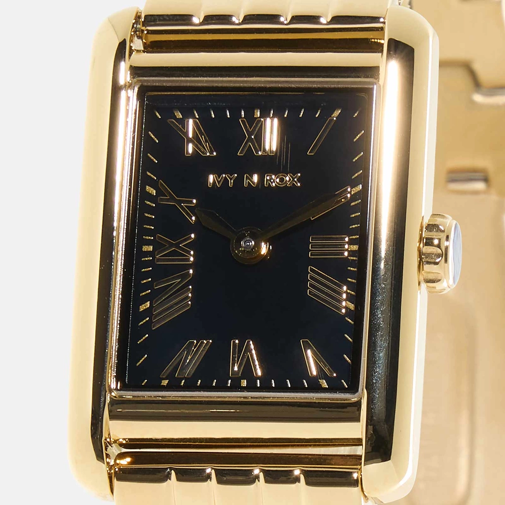 Ivy N Rox Euphoria - rektangulär, guld/svart