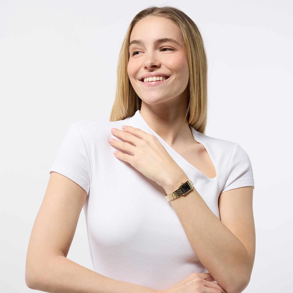 Ivy N Rox Euphoria - rektangulär, guld/svart