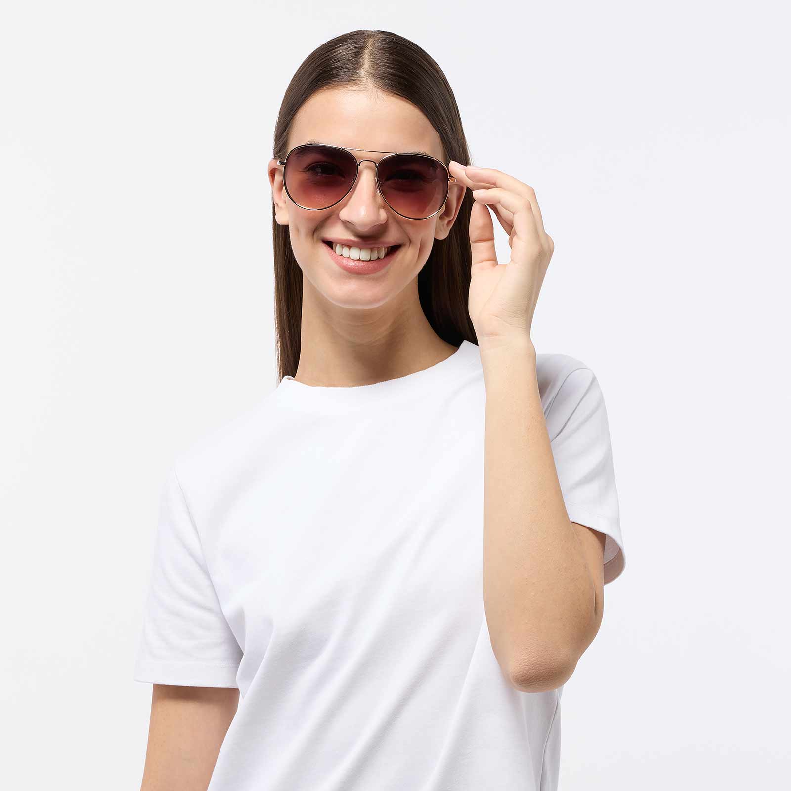 Solglasögon - guld/brun , Pilot