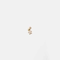 Guldfärgad Ear Piercing - stud med tre stjärnor