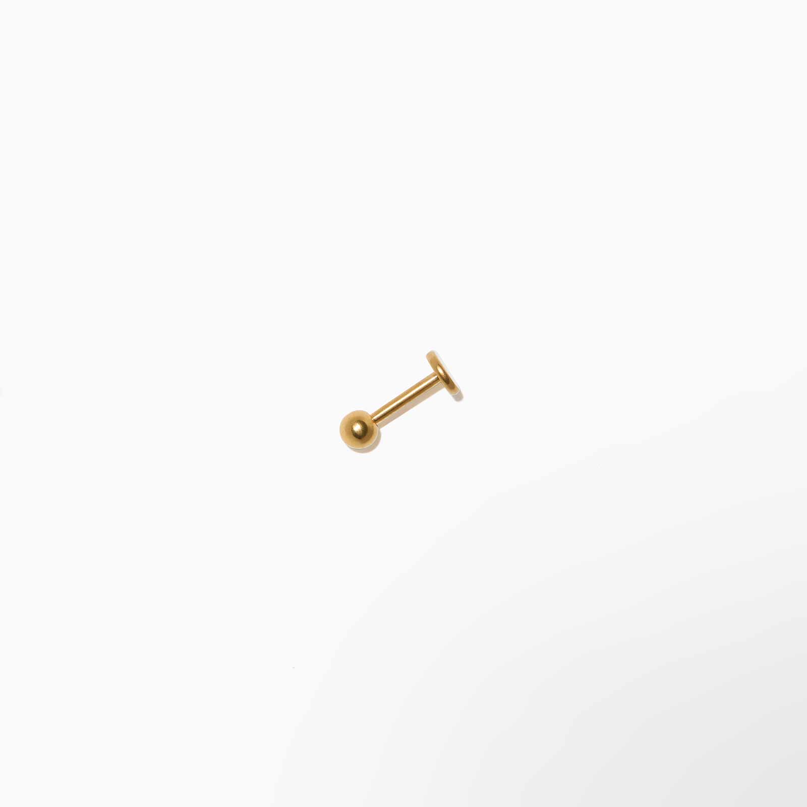 Guldfärgad Labret - kula, 6mm