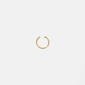 Guldfärgad näspiercing i stål - ring