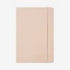 Ljusrosa anteckningsblock i konstläder - A5
