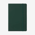Mörkgrön anteckningsblock i konstläder - A5