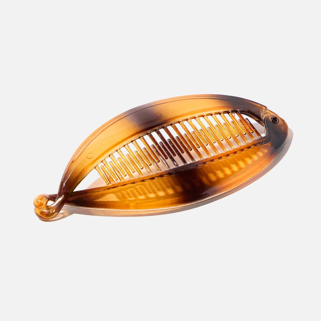 Bananklämma - brun plast, 13,5cm