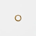 Guldfärgad Ear Piercing - Hoop med stenar, 6mm