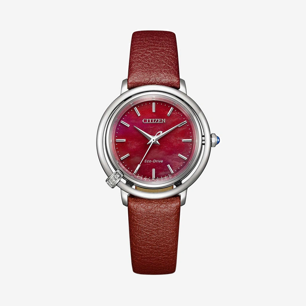 Citizen L Arcly Eco-Drive damklocka stål/röd - EM1090-78X