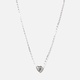 Halsband äkta silver - hänge hjärta