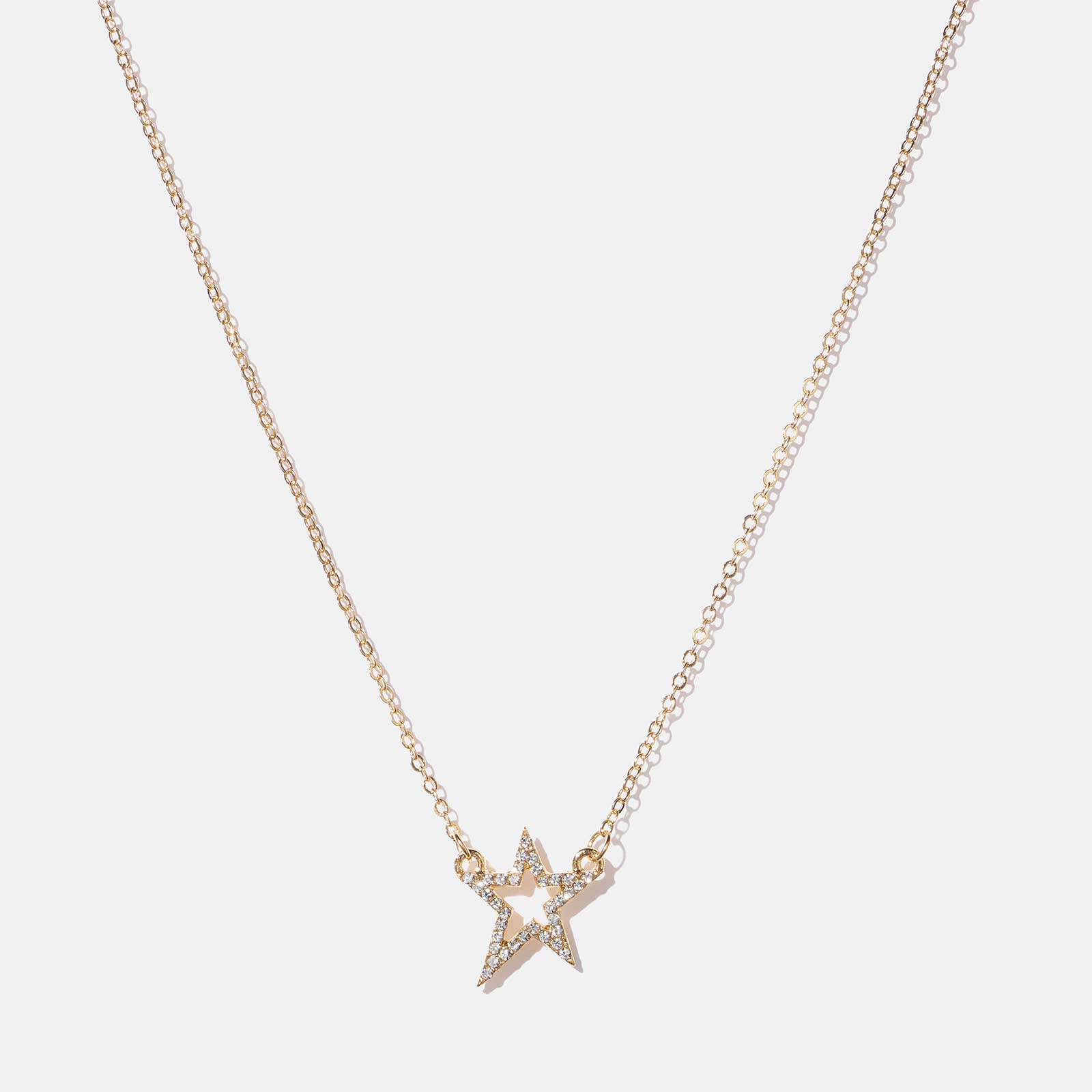 Guldfärgat halsband - hänge stjärna