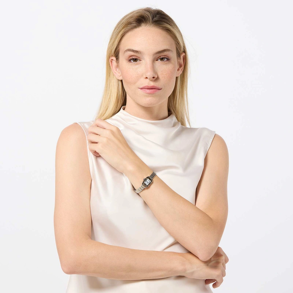 Ivy n Rox Chic damklocka - bicolor/vit, 16x27mm