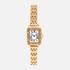 Ivy n Rox Chic damklocka - guld/vit, 16x27mm
