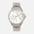 Regal damklocka - metall silver/vit, 40mm
