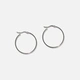 Stålörhängen - hoops 35mm