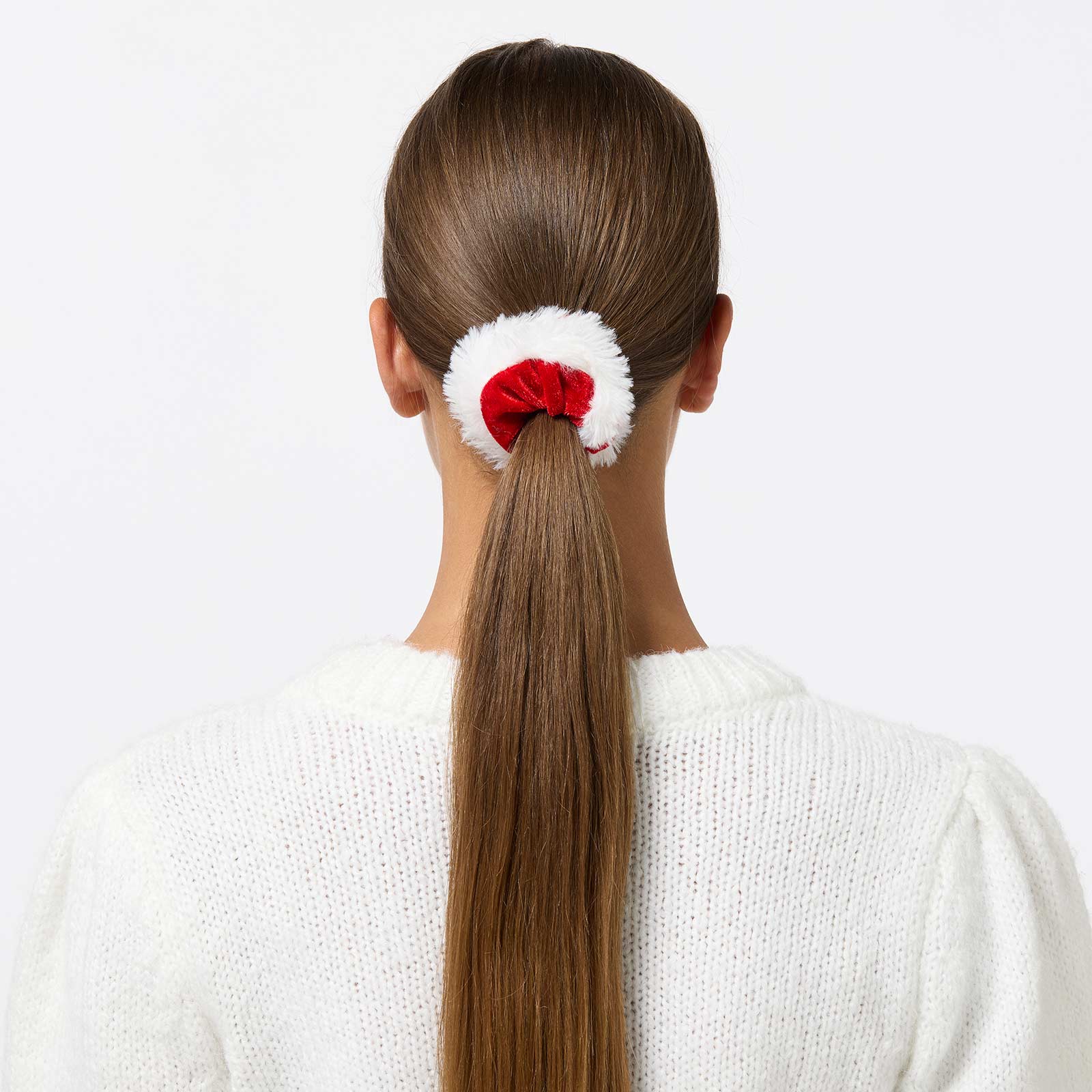 Scrunchie i julfärger