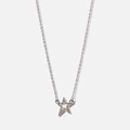 Silverfärgat halsband - hänge stjärna