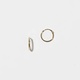 Örhängen 18k guld - hoops, 10x1mm