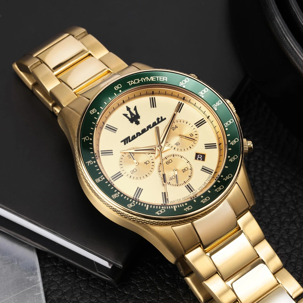Maserati Sfida metallband guld  - R8873640005