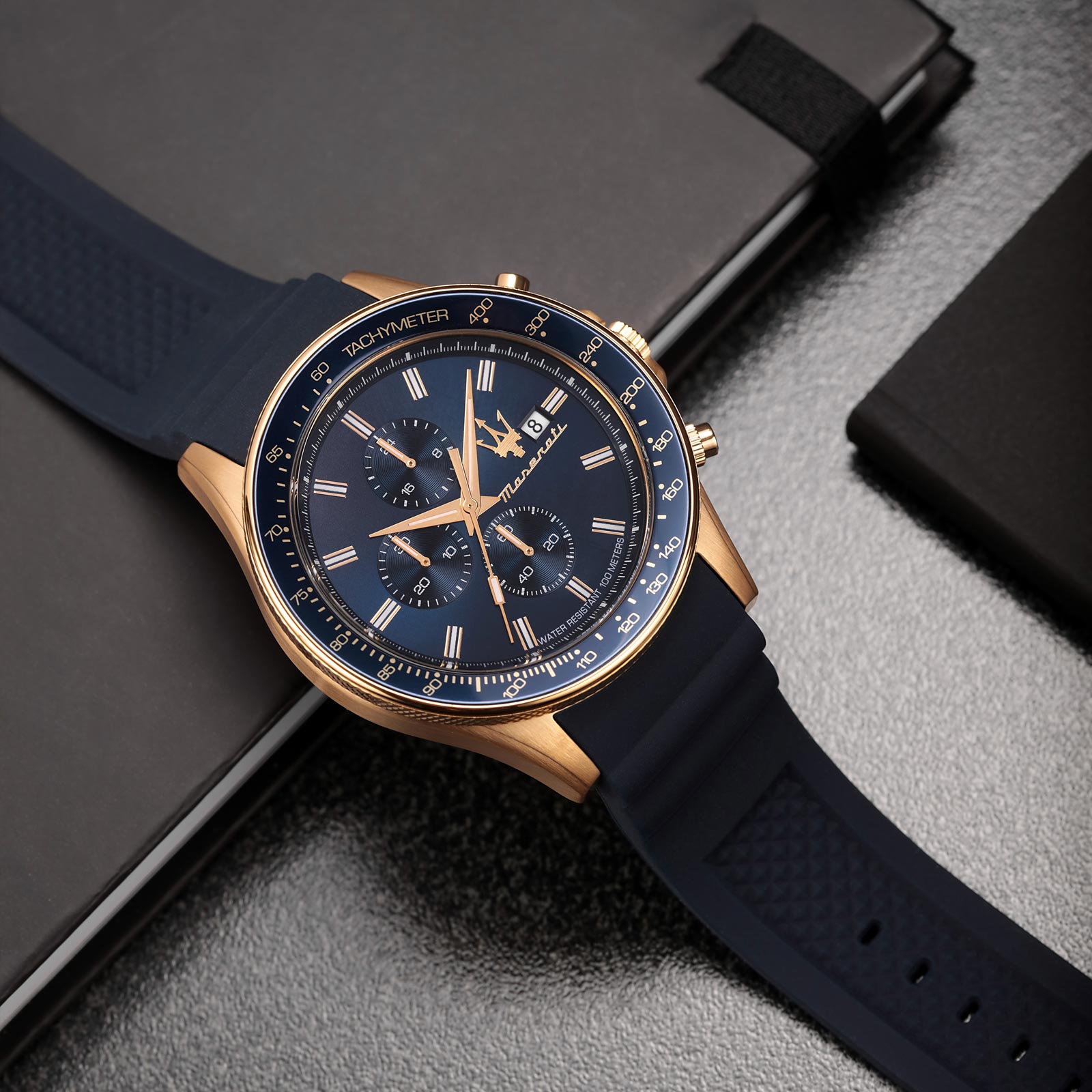 Maserati Sfida gummiband Svart  - R8871640004