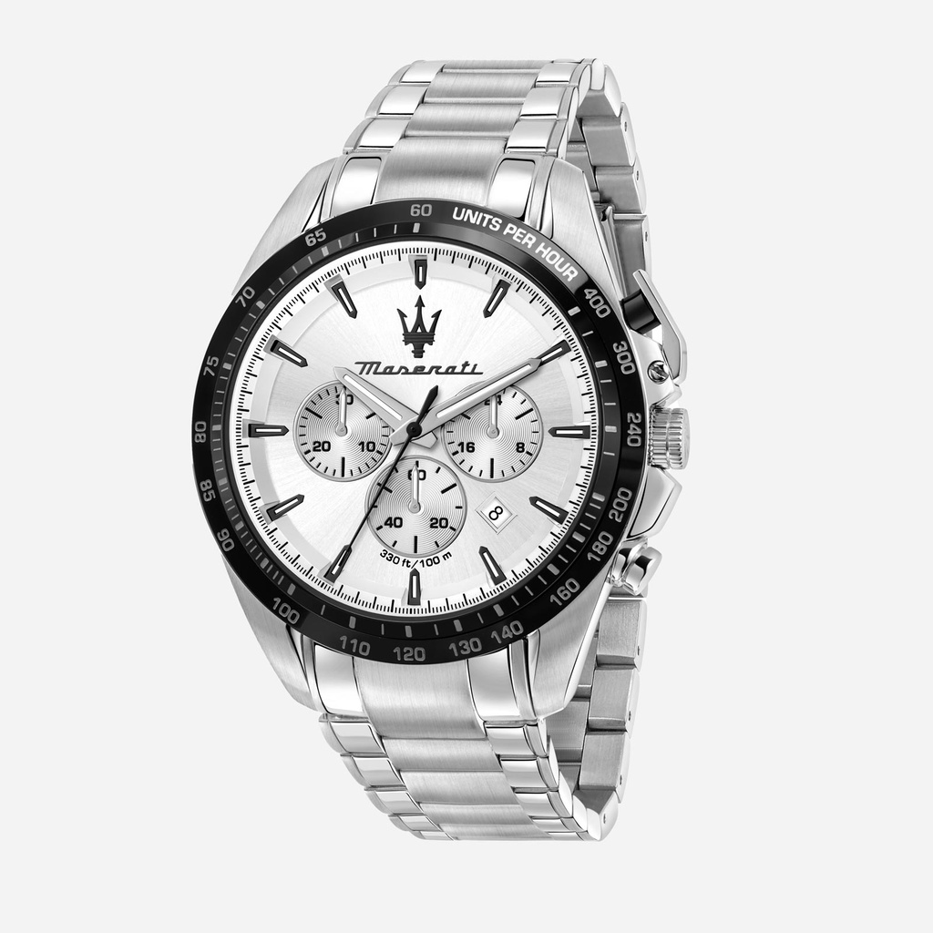 Maserati Traguardo metallband vit/stål  - R8873612049