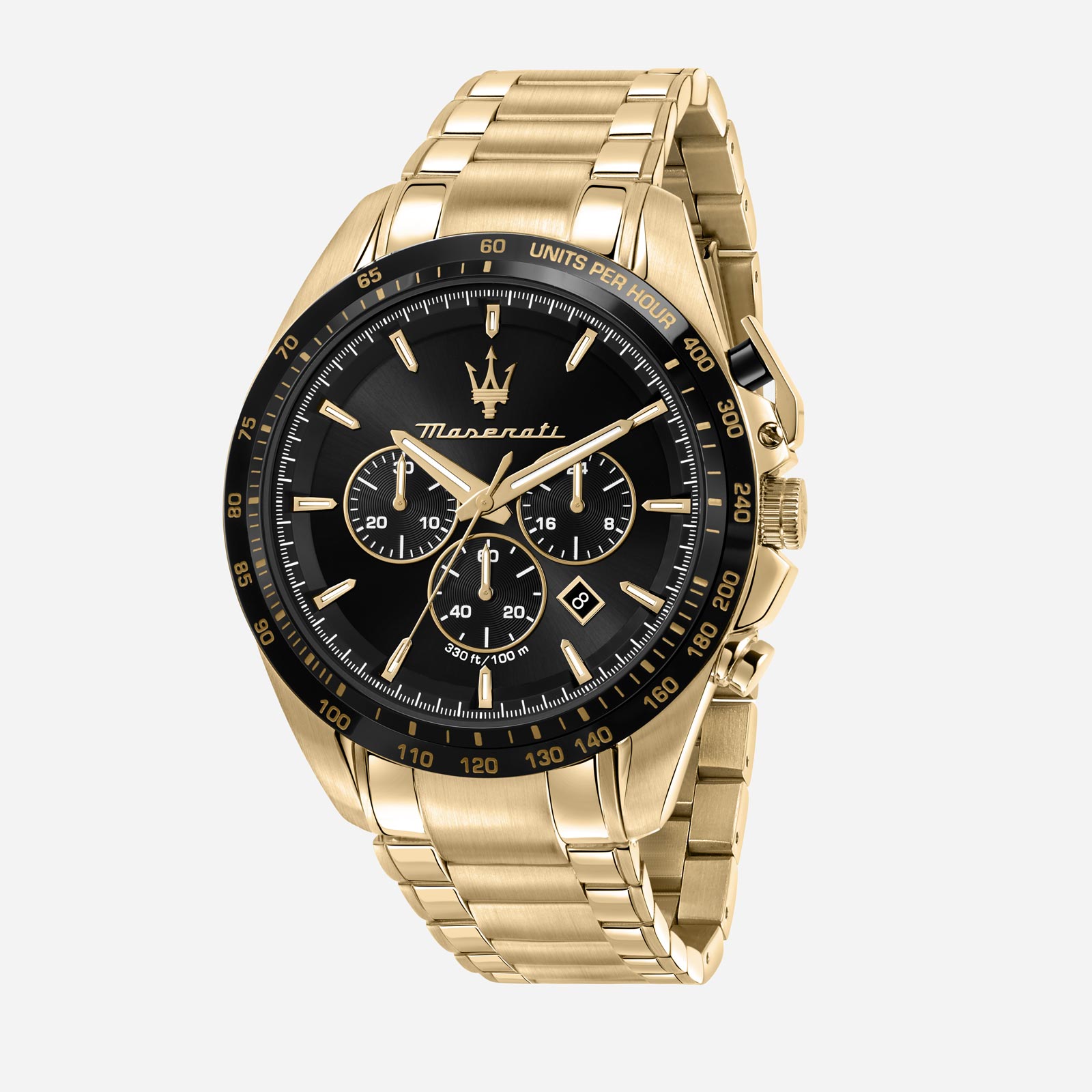 Maserati Traguardo metallband svart/guld  - R8873612041