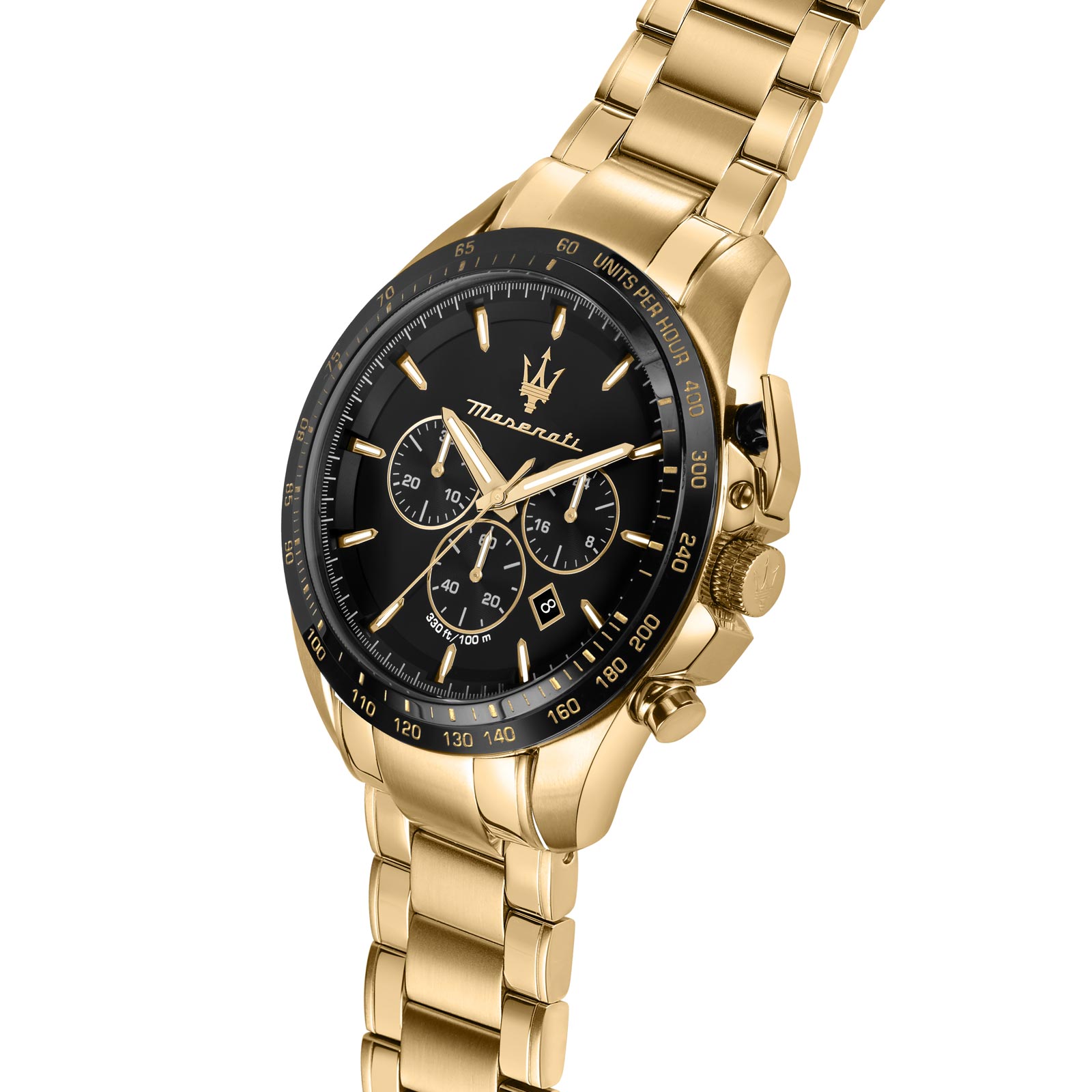 Maserati Traguardo metallband svart/guld  - R8873612041