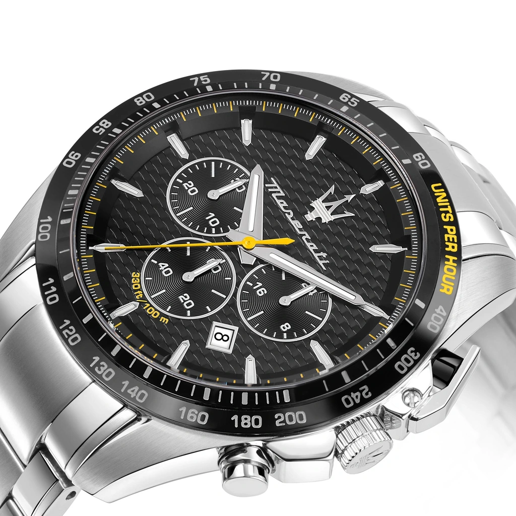 Maserati Traguardo metallband svart/stål  - R8873612042