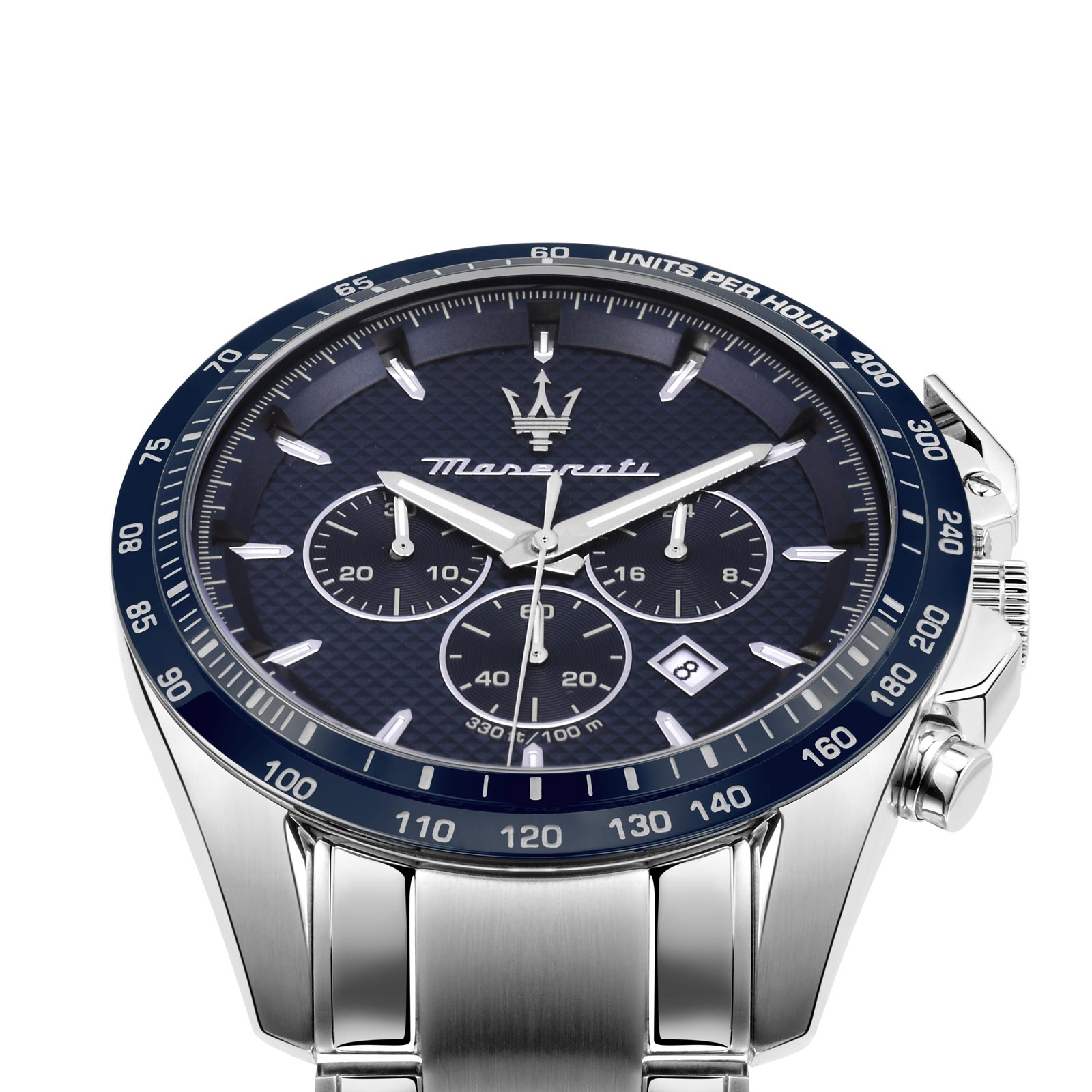 Maserati Traguardo metallband blå/stål  - R8873612043
