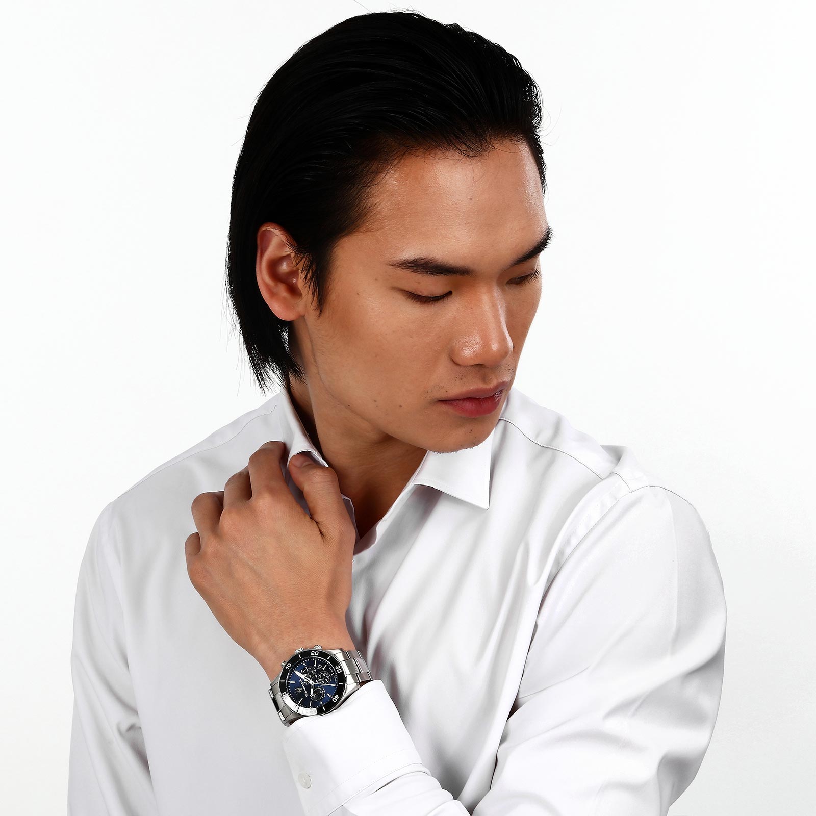 Maserati Competizione metallband blå/stål  - R8873600009