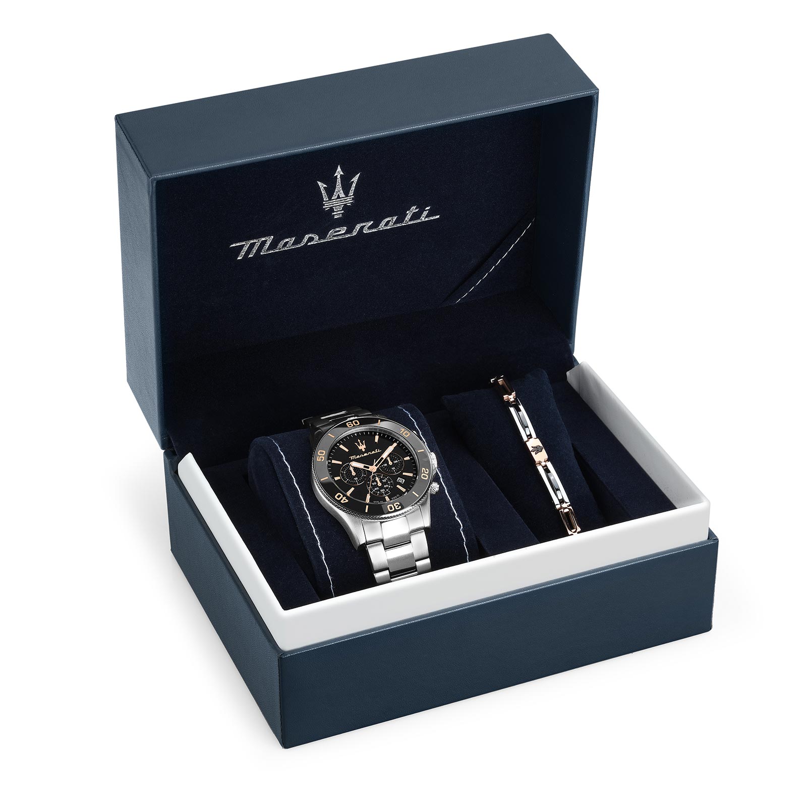 Maserati Competizione metall klockset svart/stål  - R8873600001