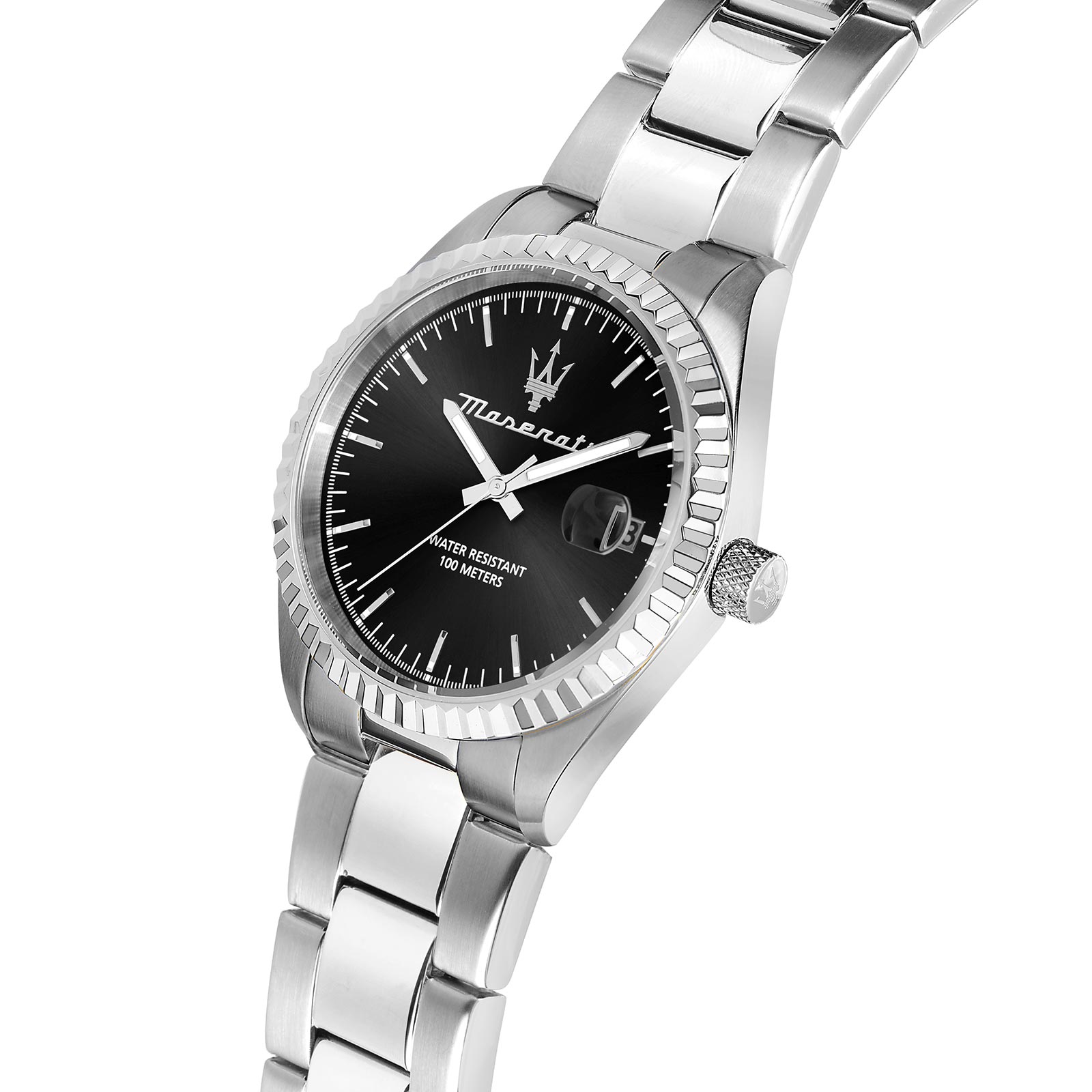 Maserati Competizione metallband svart/stål  - R8853100028