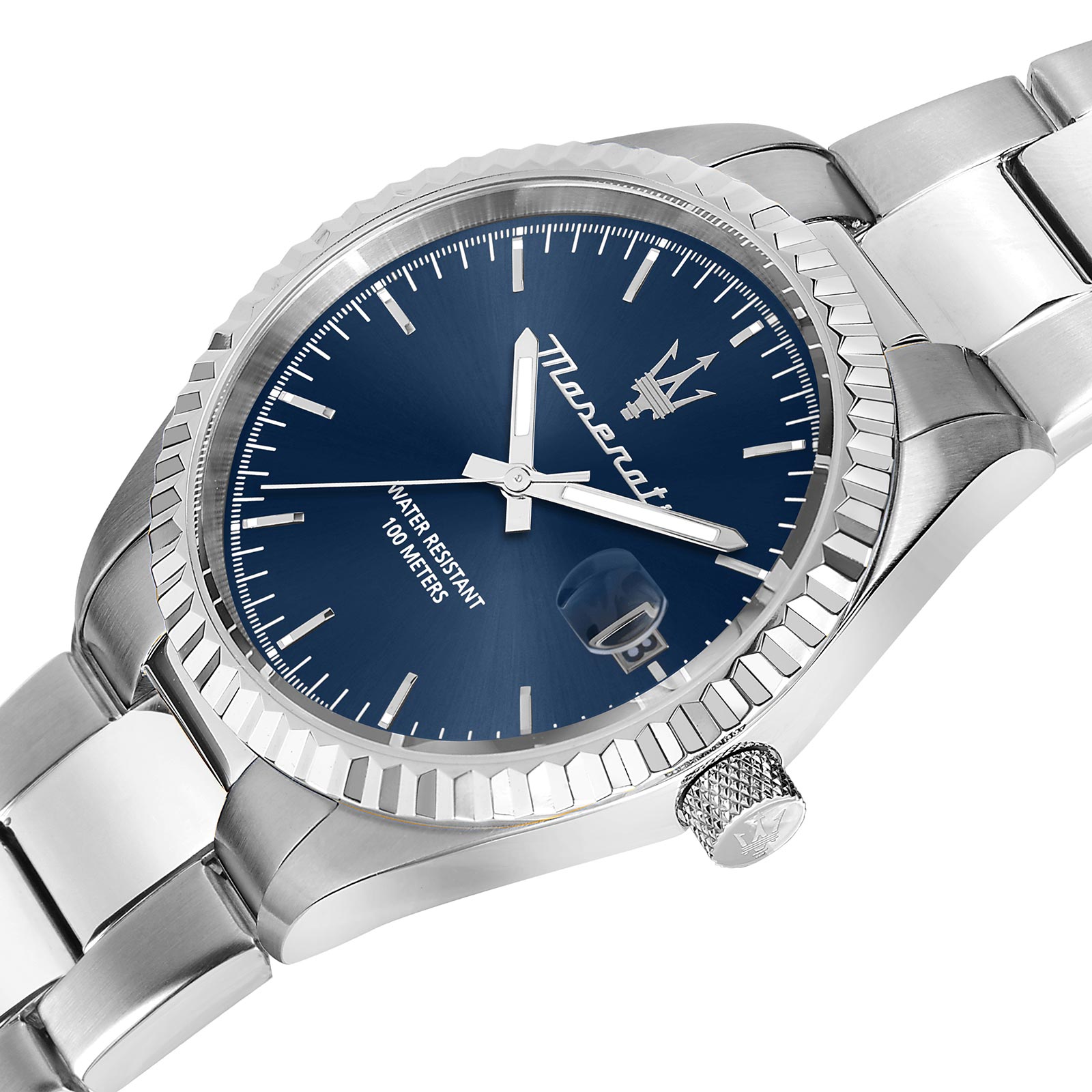 Maserati Competizione metallband blå/stål  - R8853100029