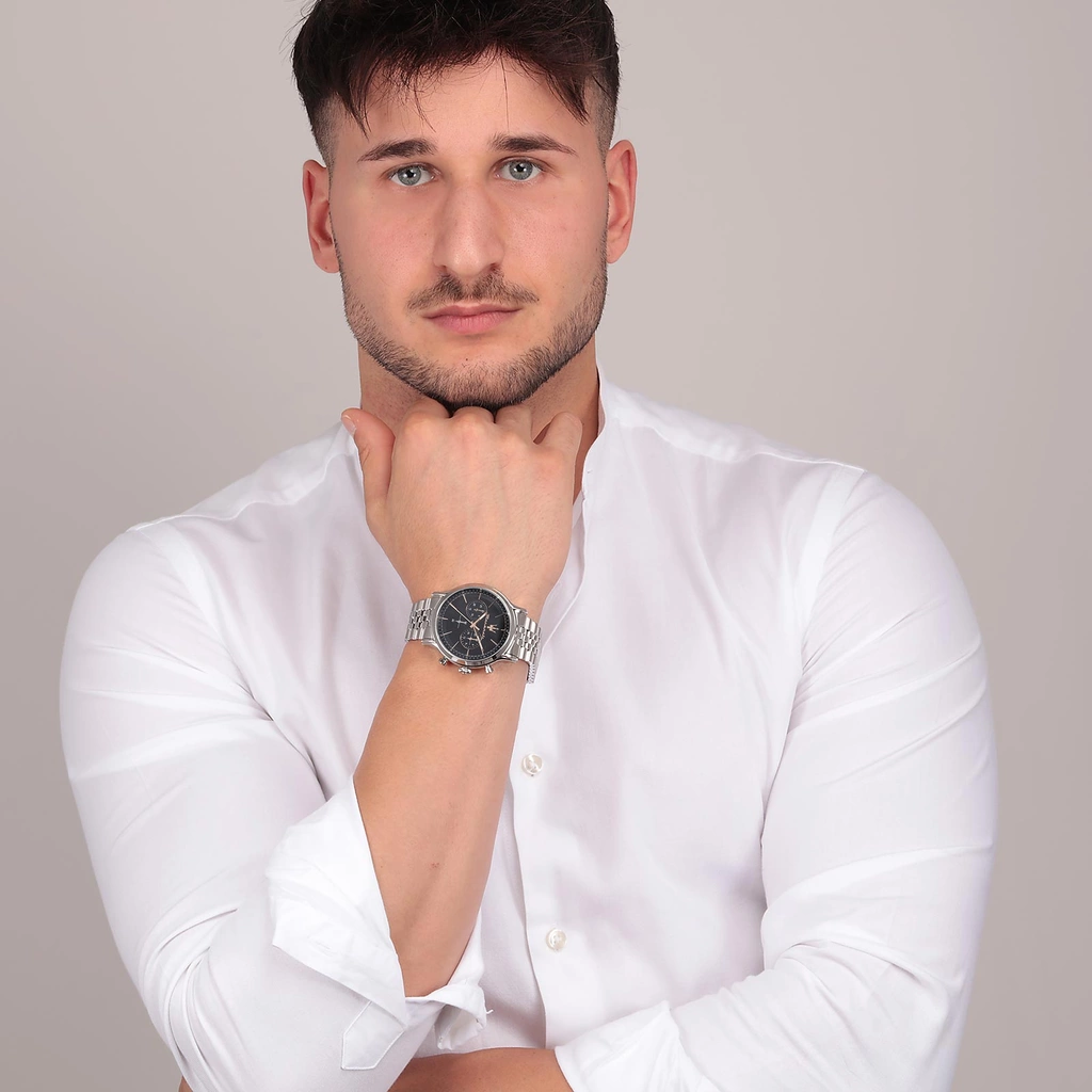 Maserati Epoca metallband svart/stål  - R8873618017