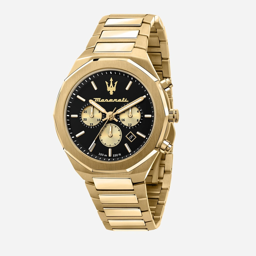 Maserati Stile metallband svart/guld  - R8873642001