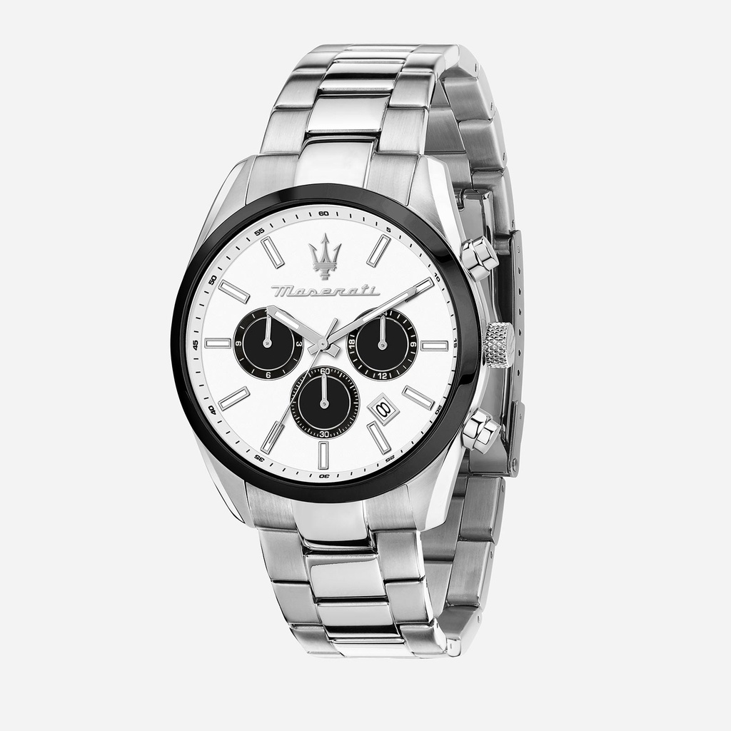 Maserati Attrazione metallband vit/stål  - R8853151004