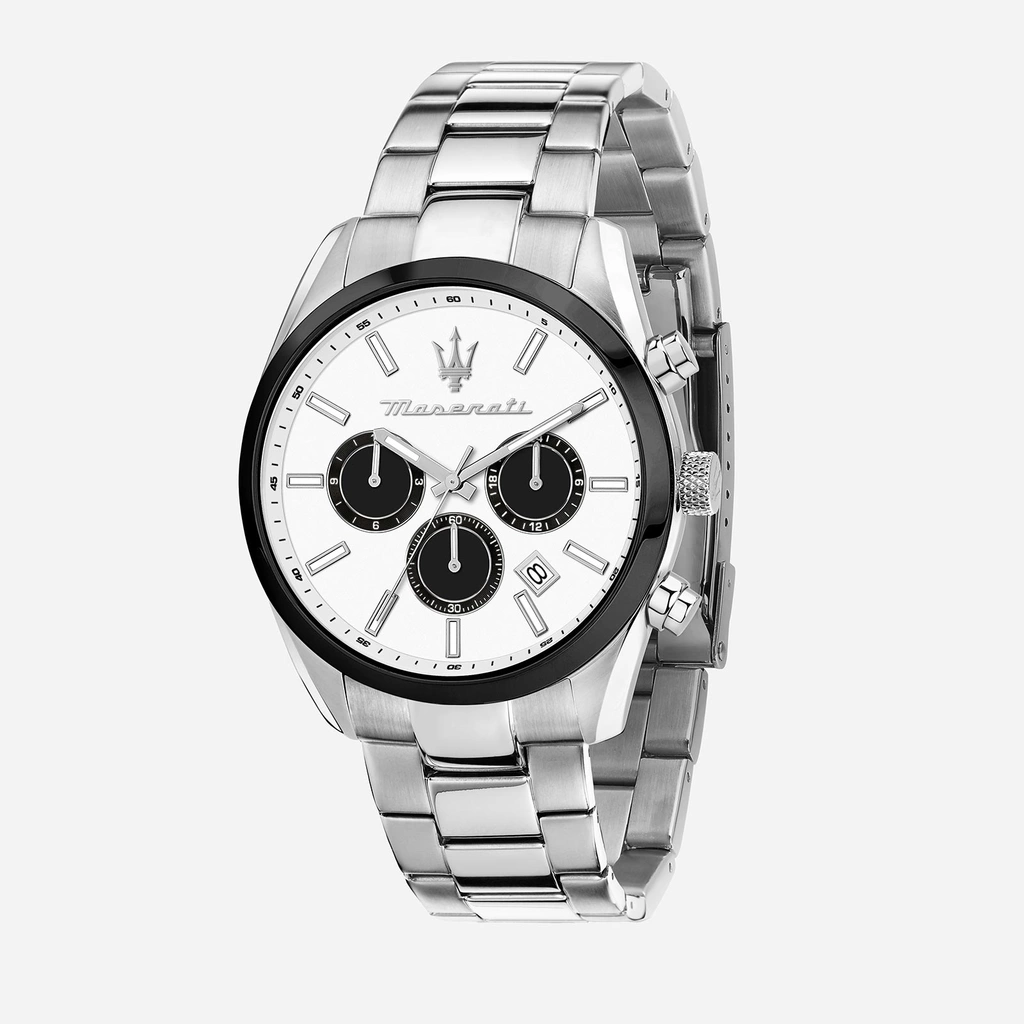 Maserati Attrazione metallband vit/stål  - R8853151004