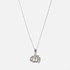 Halsband i äkta silver Allah-symbol  42+5cm
