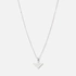 Silverfärgat halsband triangel 42cm