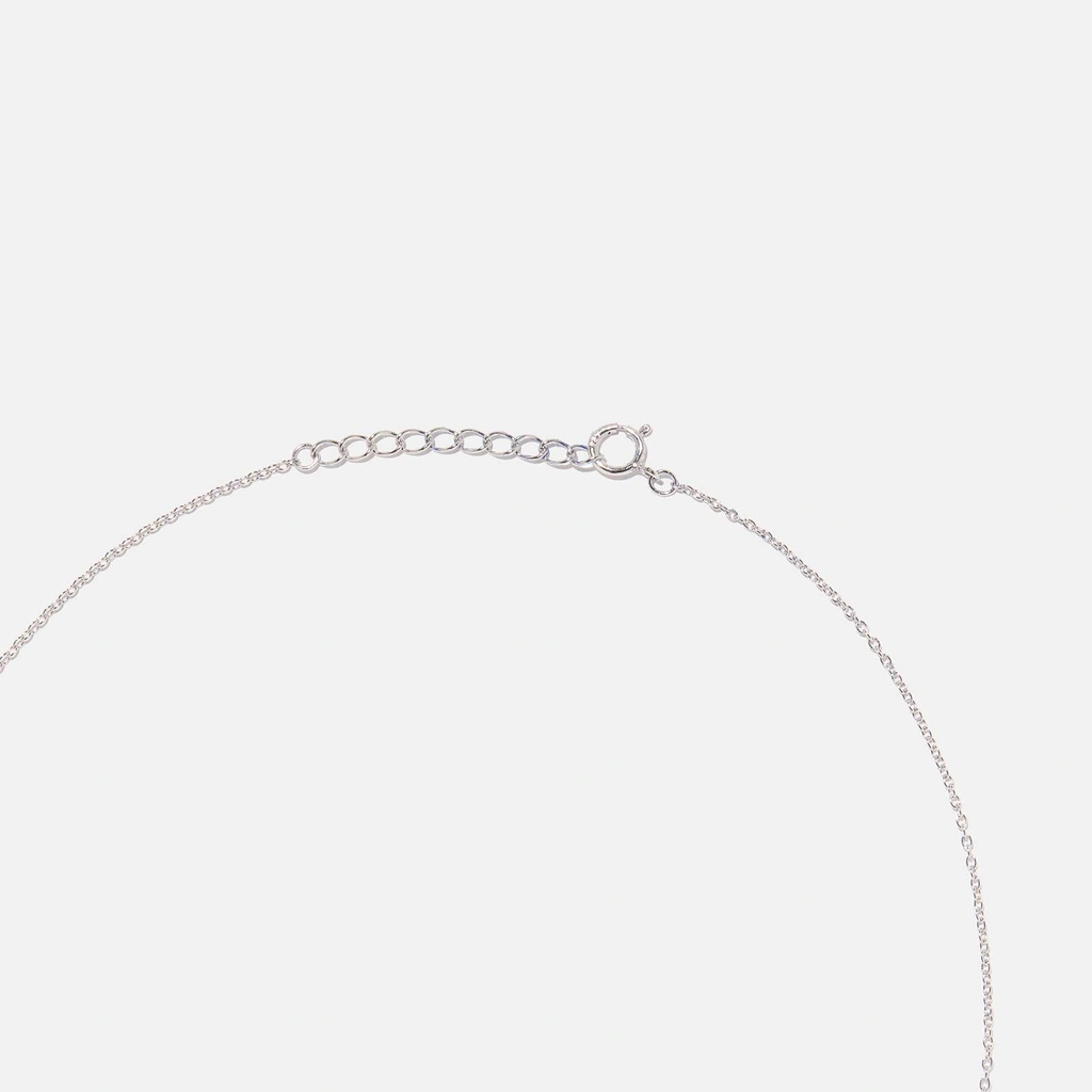 Set i äkta silver halsband & örhängen, hjärtan blommönster