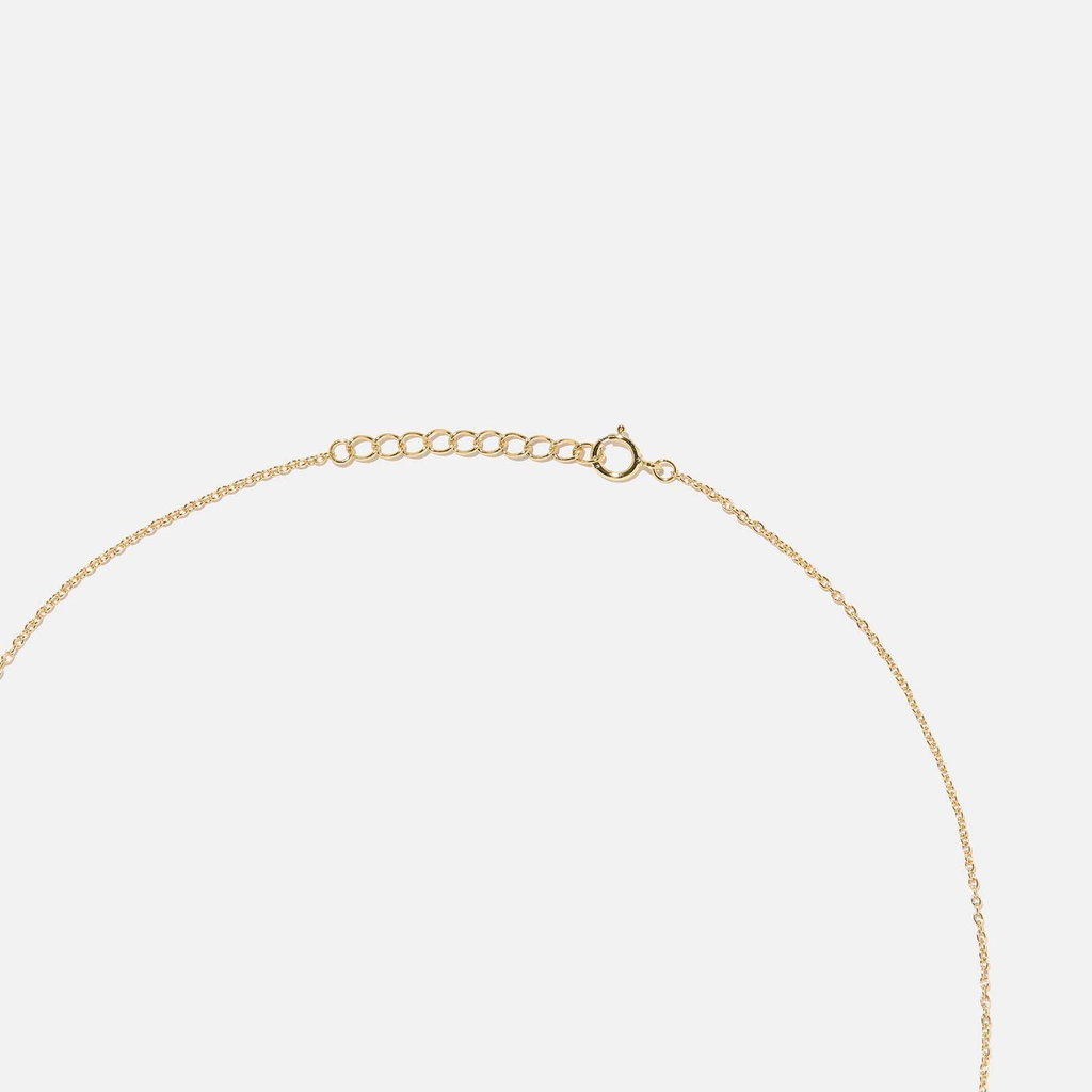 Guldpläterat set i äkta silver, droppformad sten