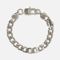 Stålarmband junior 7mm platt pansar 16cm