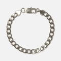 Stålarmband herr 7mm platt pansar 20cm