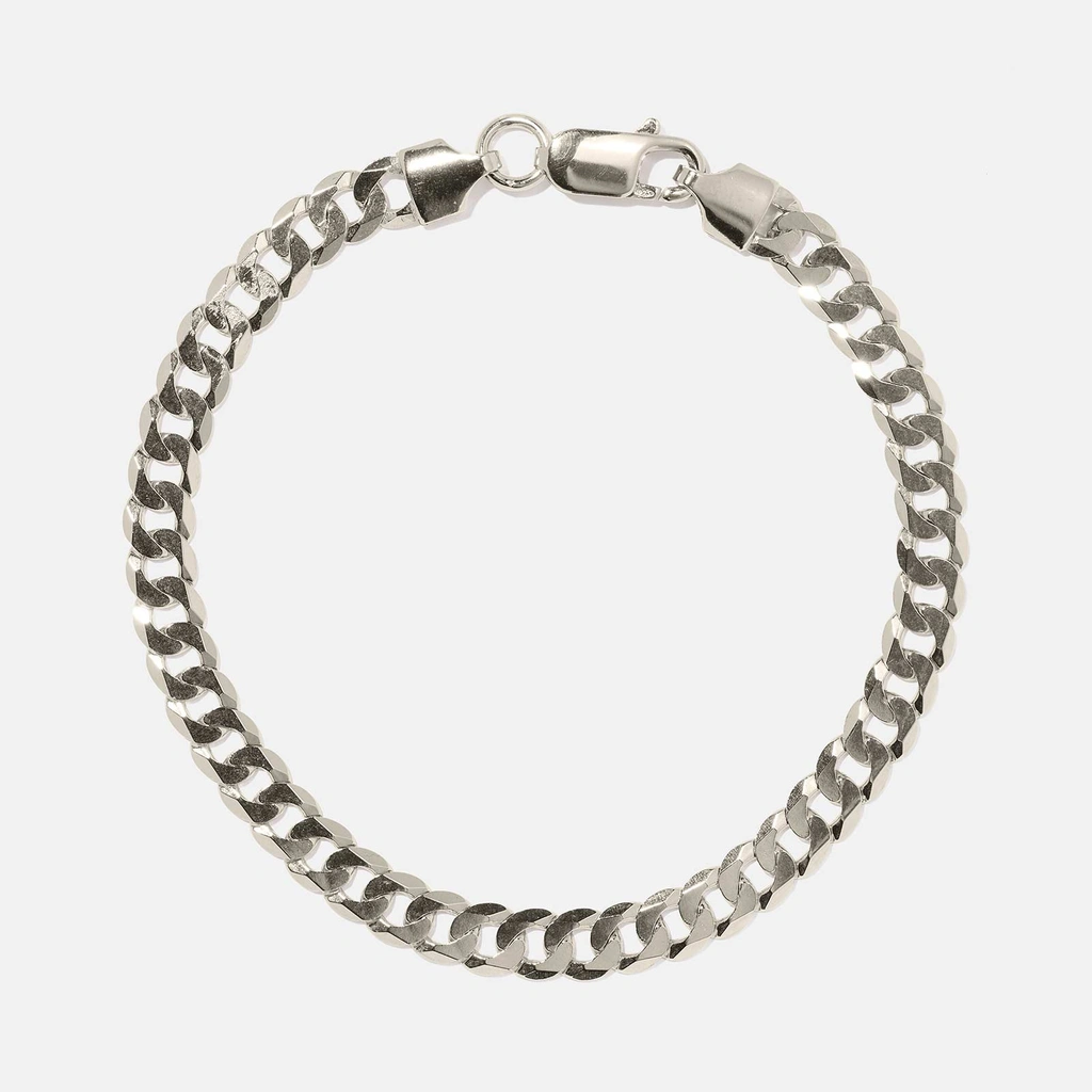 Silverarmband herr 5,8mm platt pansar 20cm